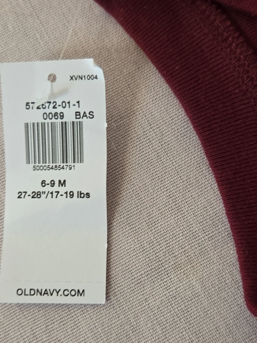 Old Navy Maroon Footed Zipper Pajamas
